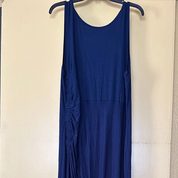 Bobeau  Sleeveless Jersey, V Neck Maxi Dress  Navy Blue, Size 3X  Plus    NWOT - Picture 1 of 7